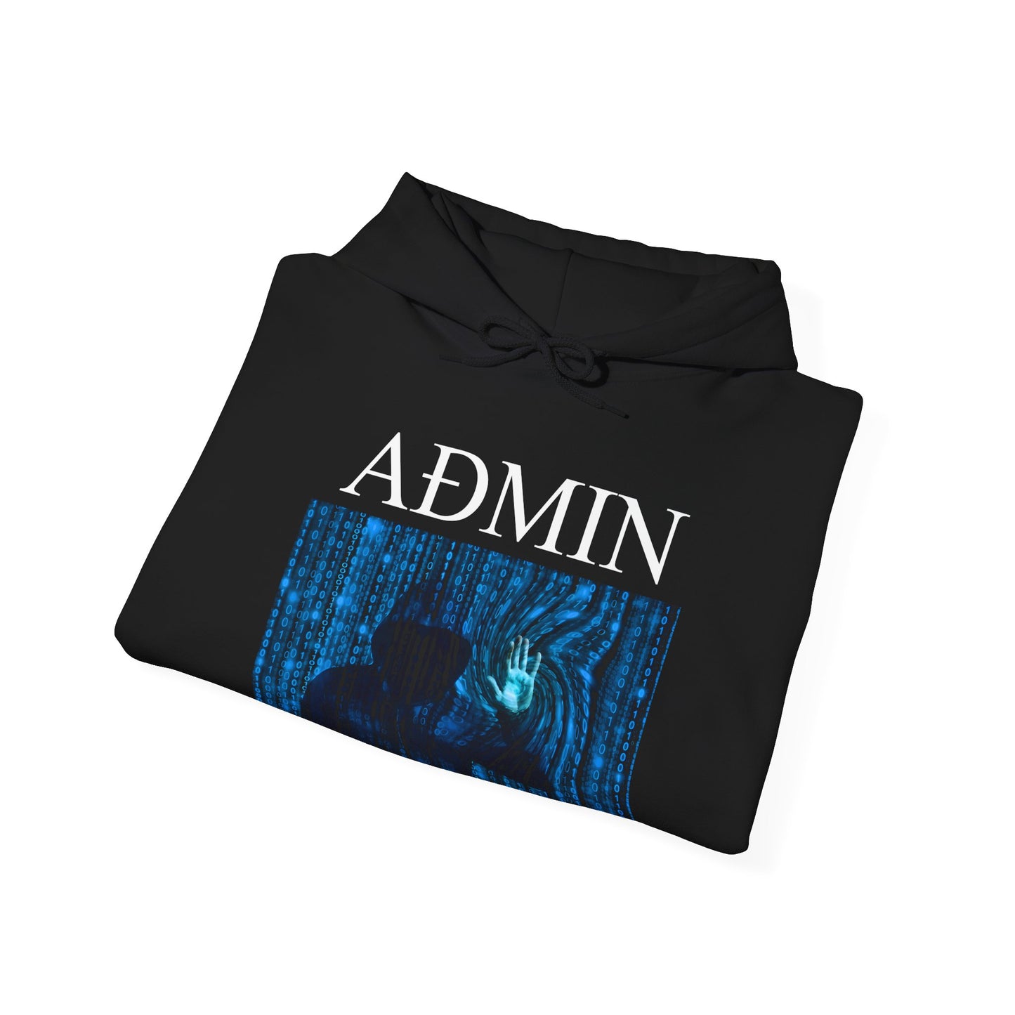 Data Manipulation Cotton Hoodie (black)