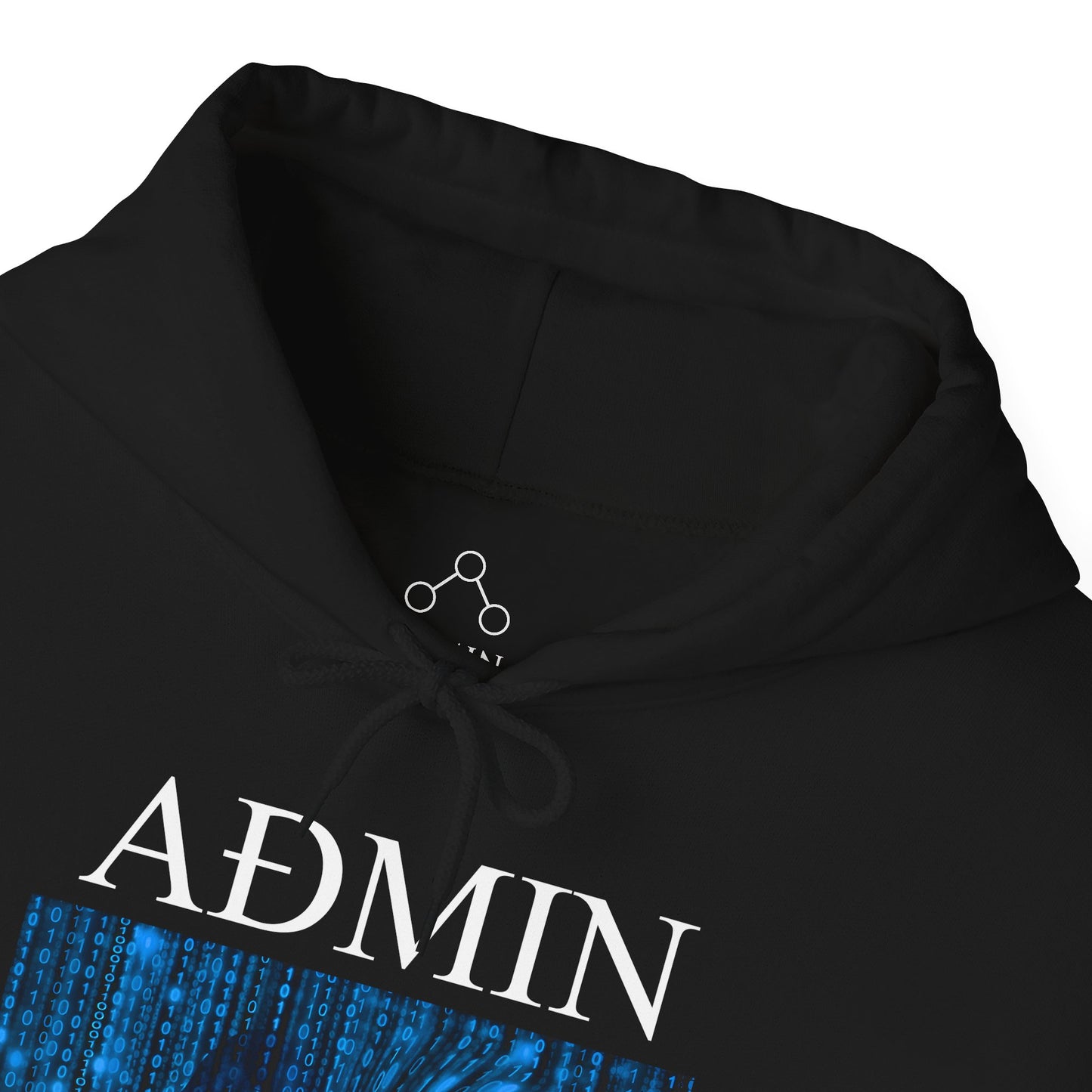 Data Manipulation Cotton Hoodie (black)