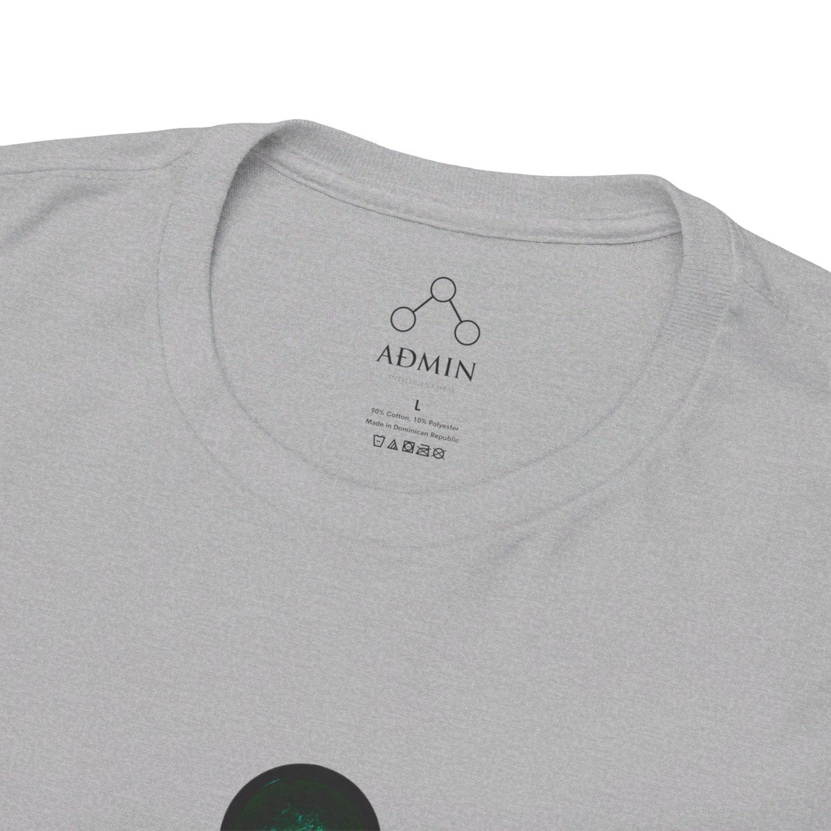 Gray Cotton Tee (green orbs)