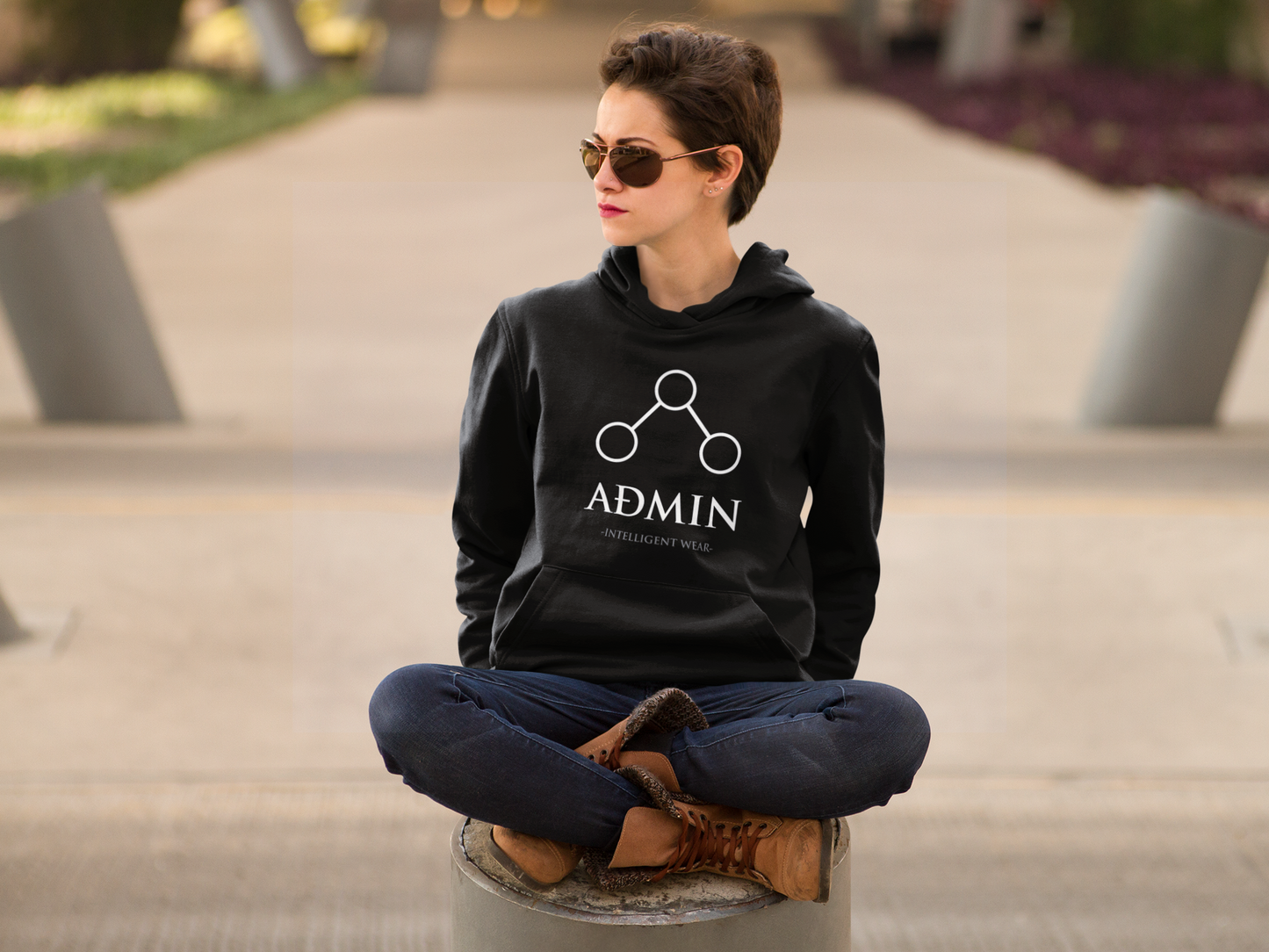 Original Black Cotton Hoodie