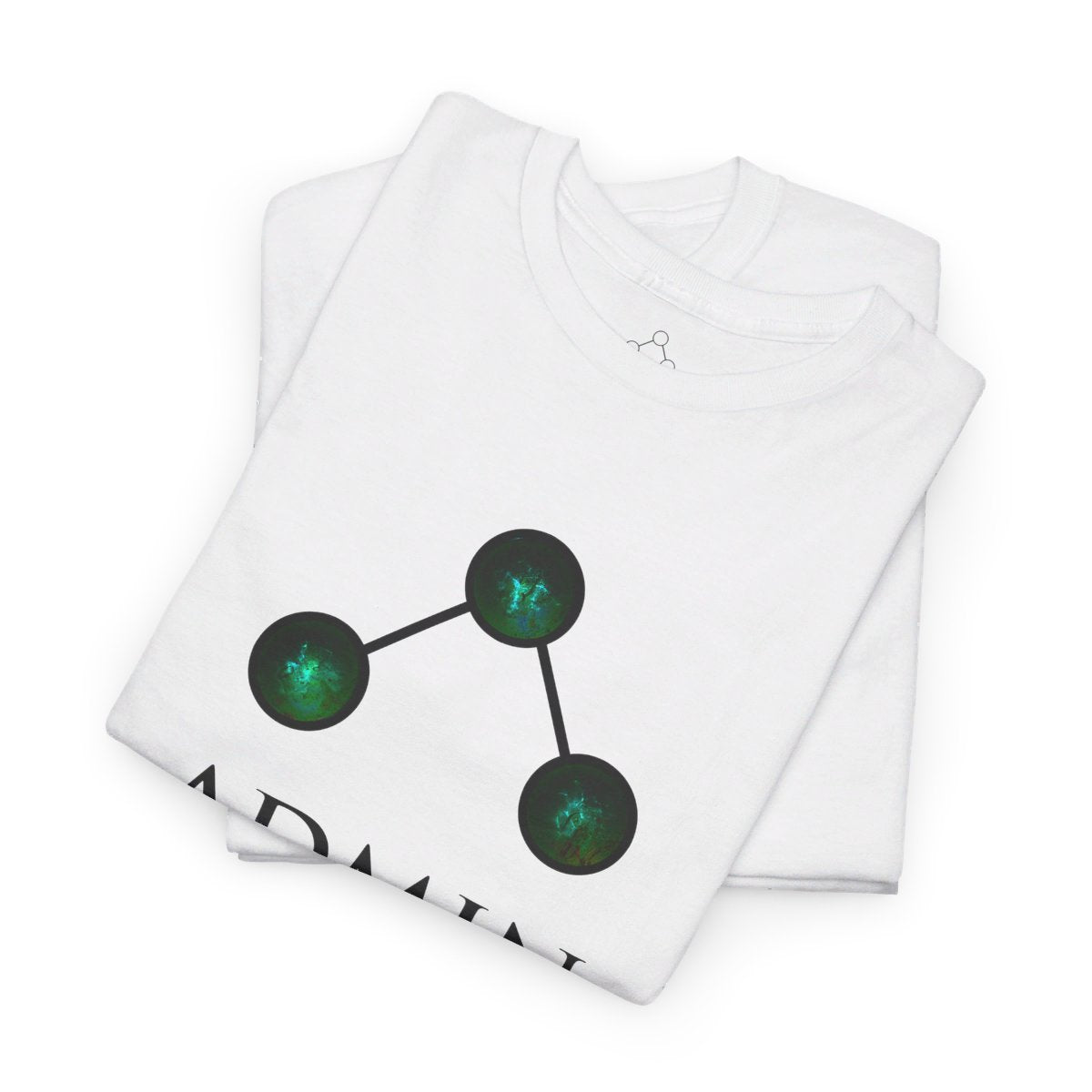 White Cotton Tee (green orbs)