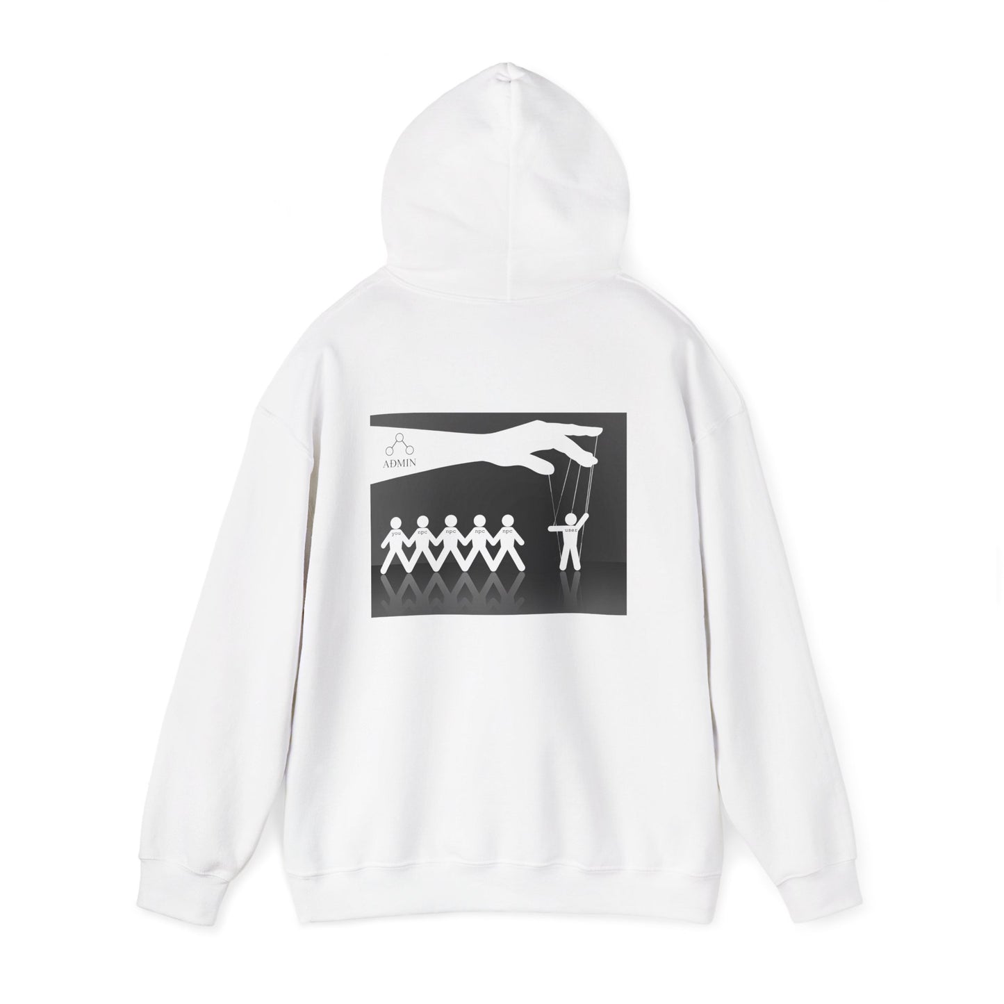 Follow The Leader Cotton Hoodie (white)