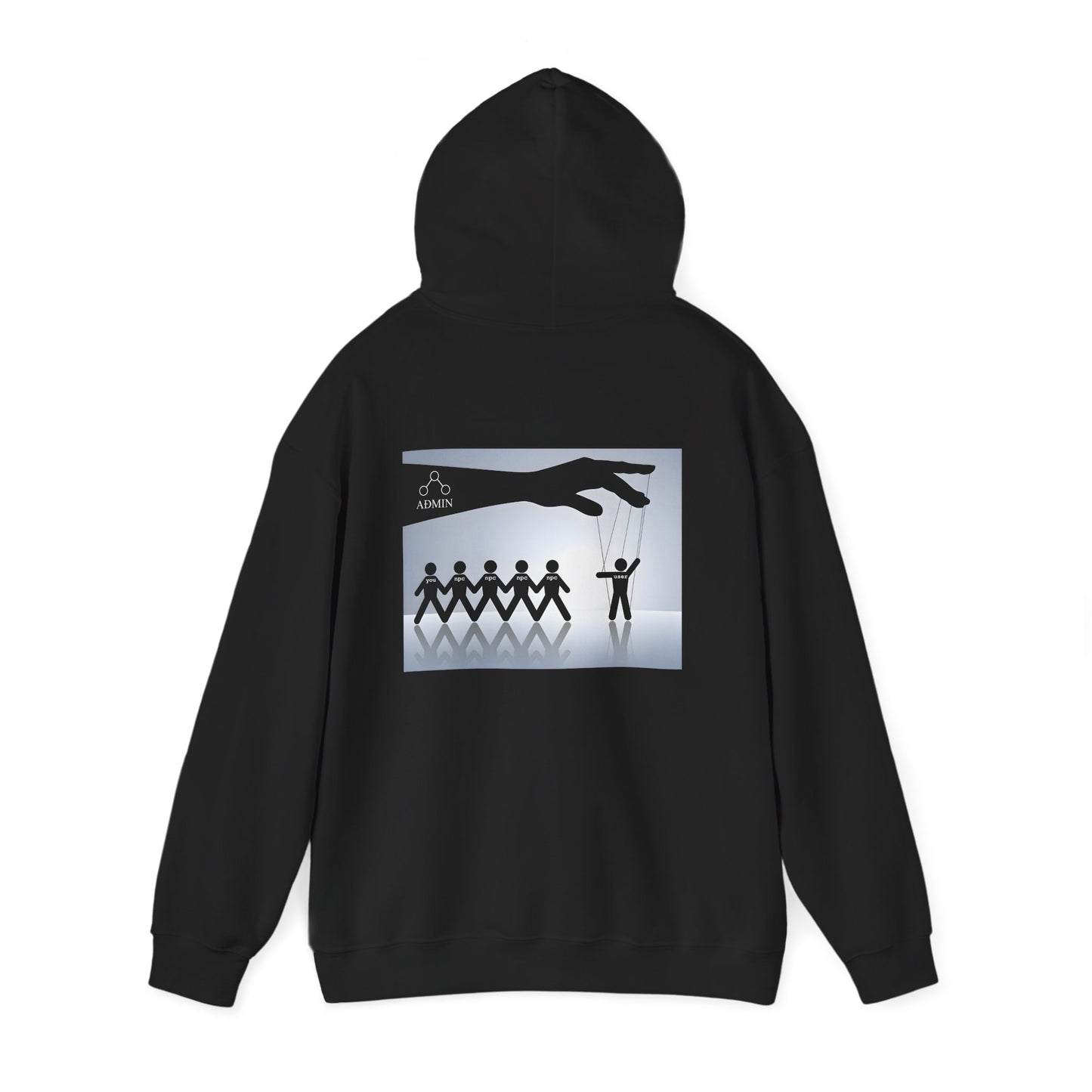Follow The Leader Cotton Hoodie (black)