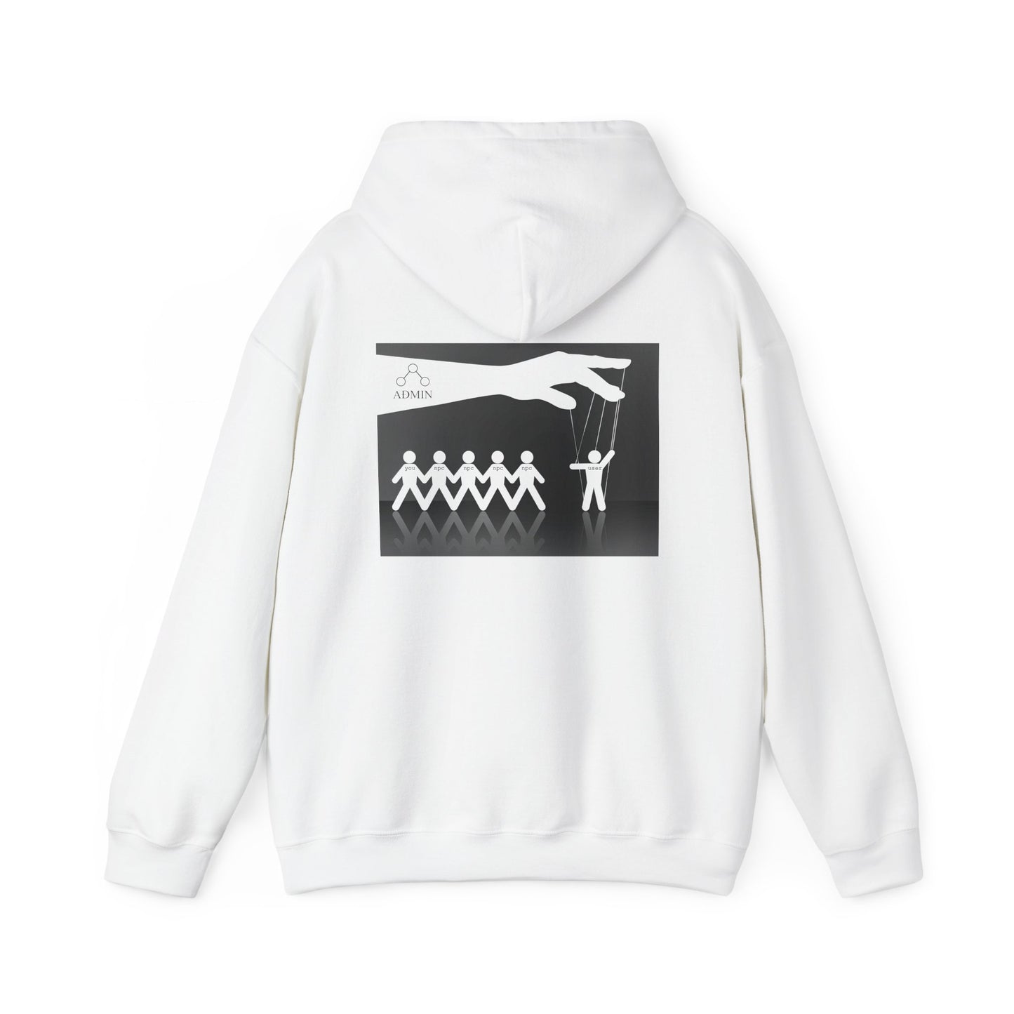 Follow The Leader Cotton Hoodie (white)