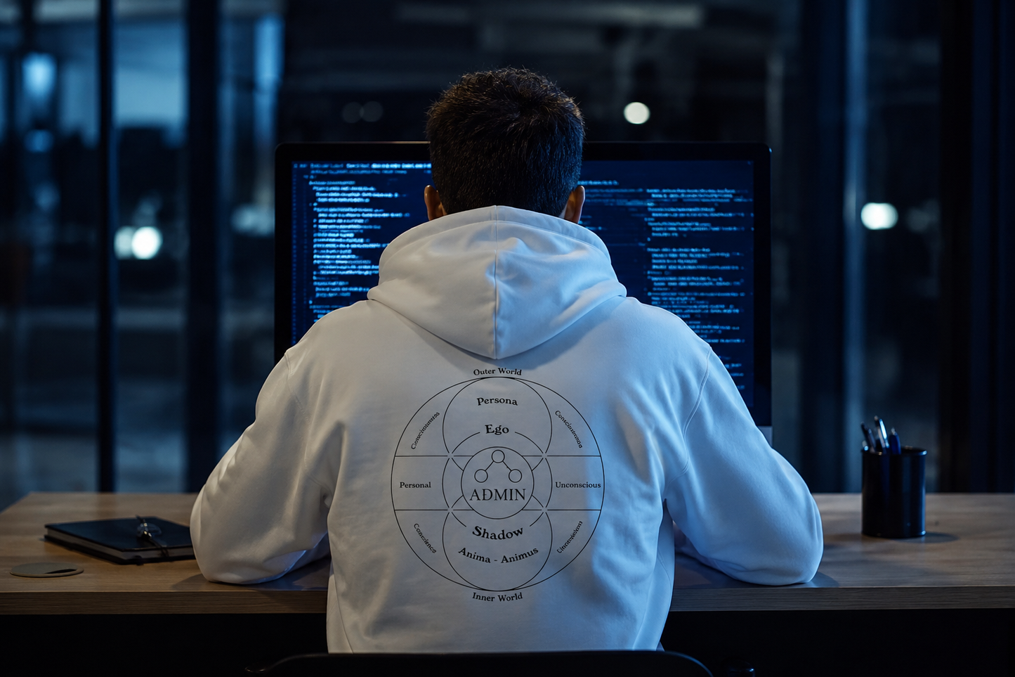 Psyche Cotton Hoodie (white)