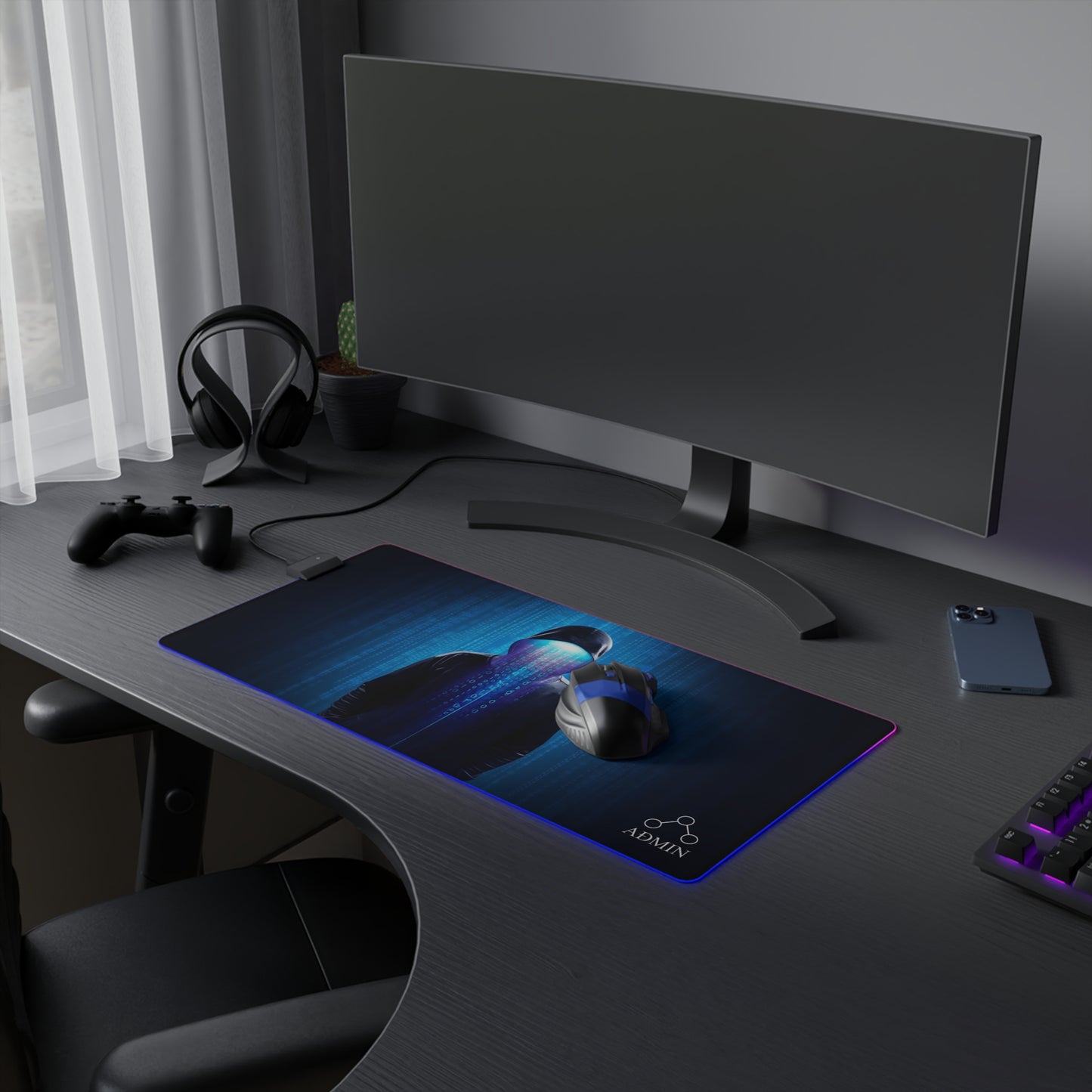 Programmer LED Mouse Pad