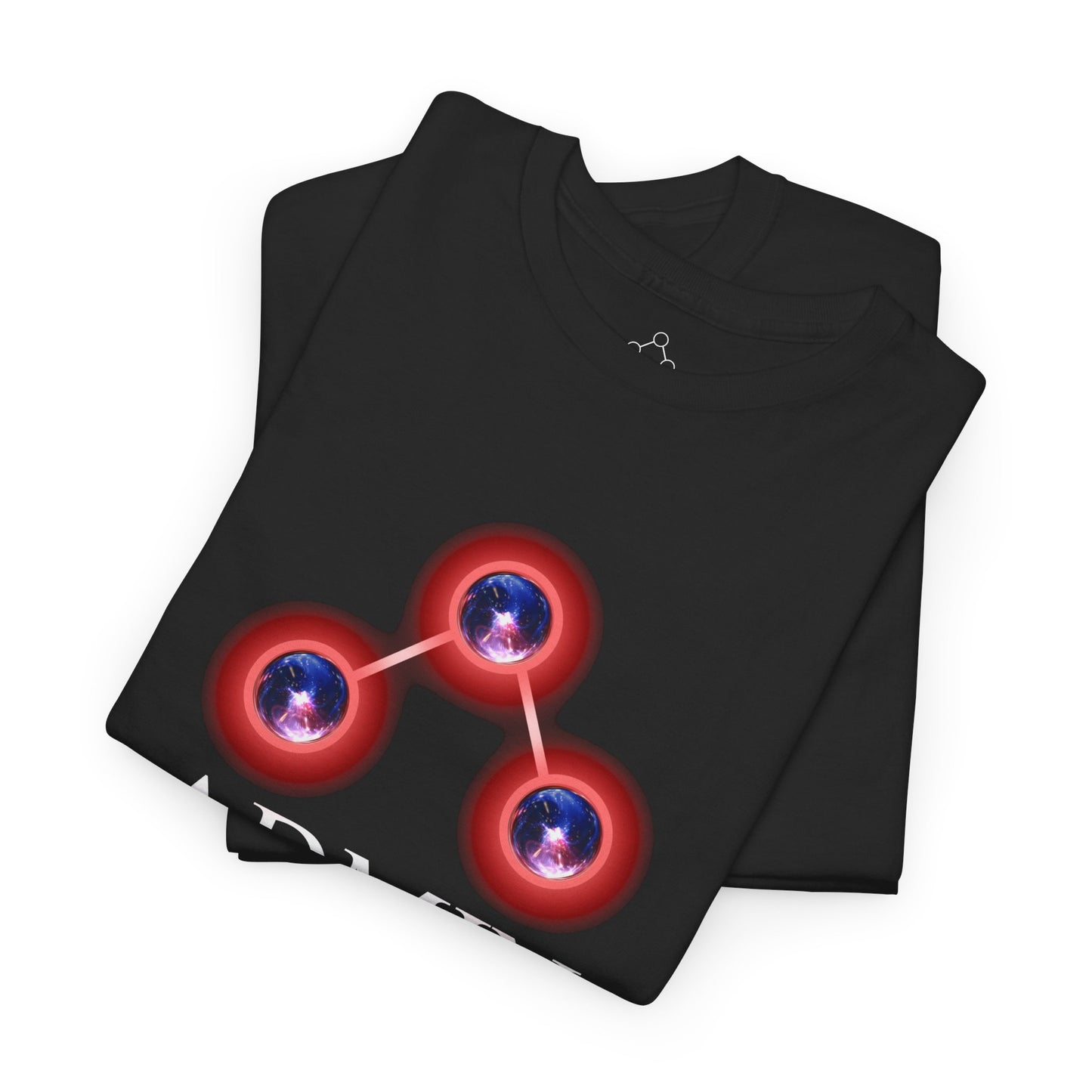 Black Cotton Tee (redblu)
