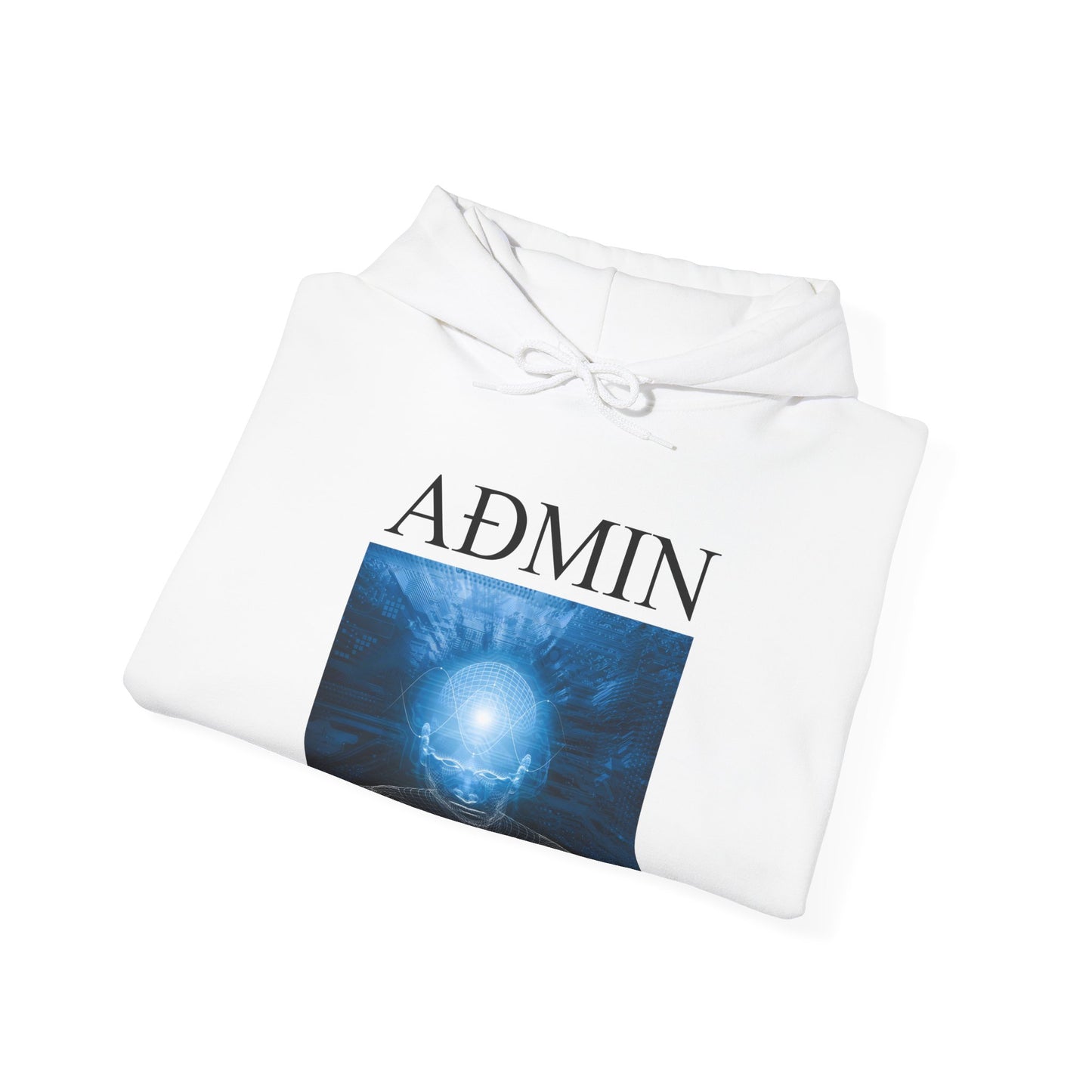 Mind Wave Cotton Hoodie (white)