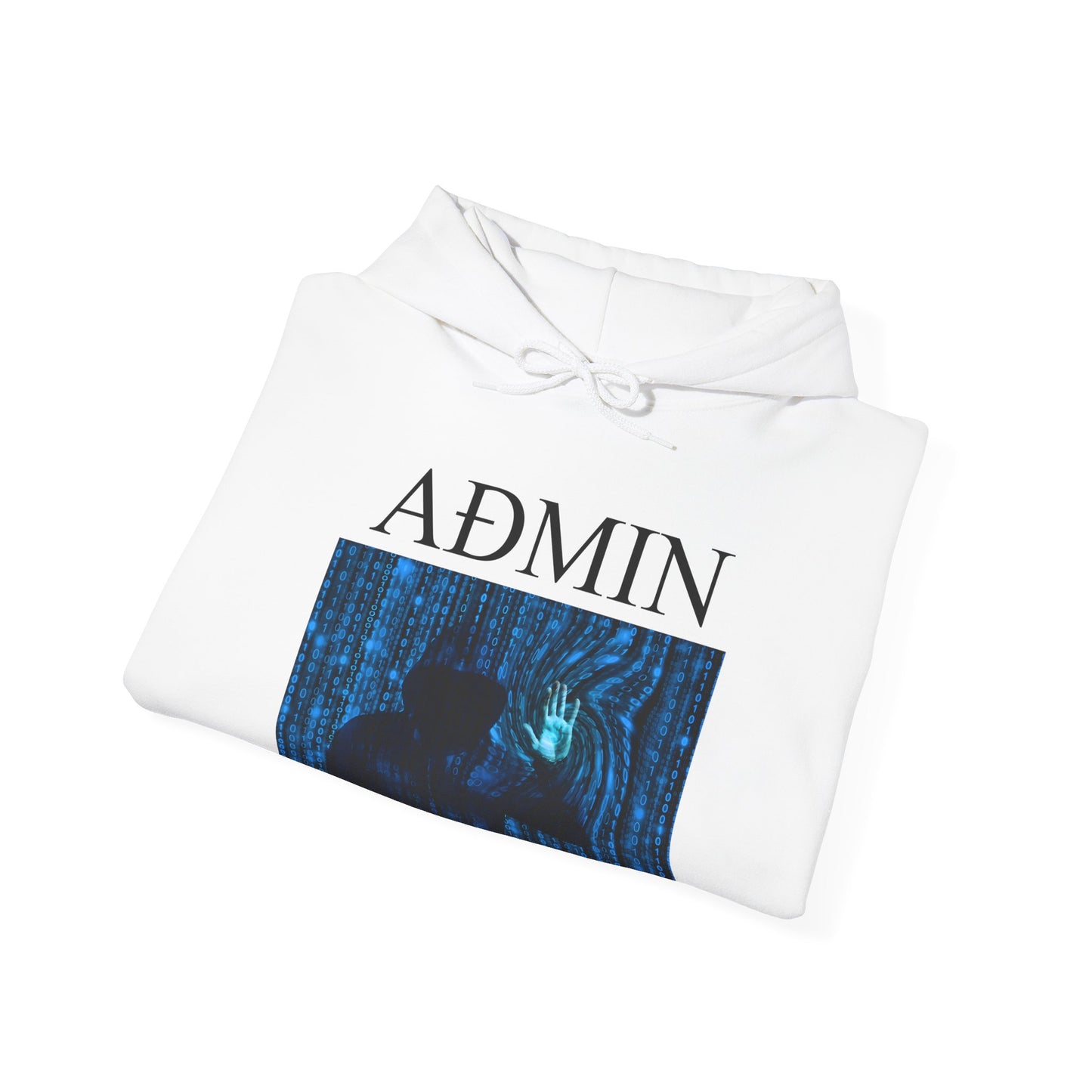 Data Manipulation Cotton Hoodie (white)