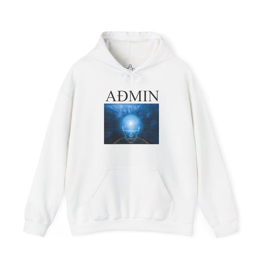 Mind Wave Cotton Hoodie (white)