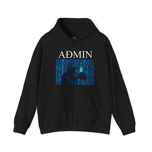 Data Manipulation Cotton Hoodie (black)