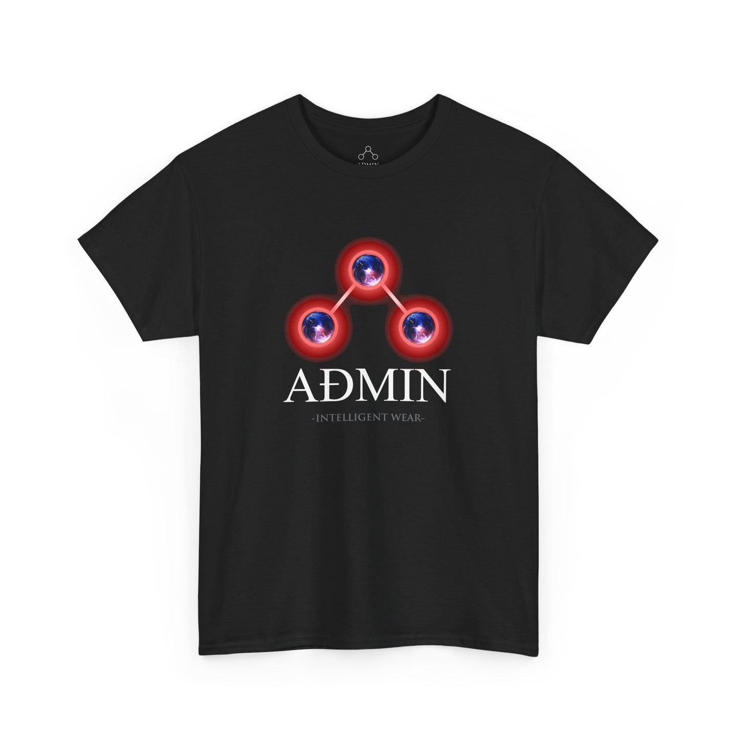 Black Cotton Tee (redblu)