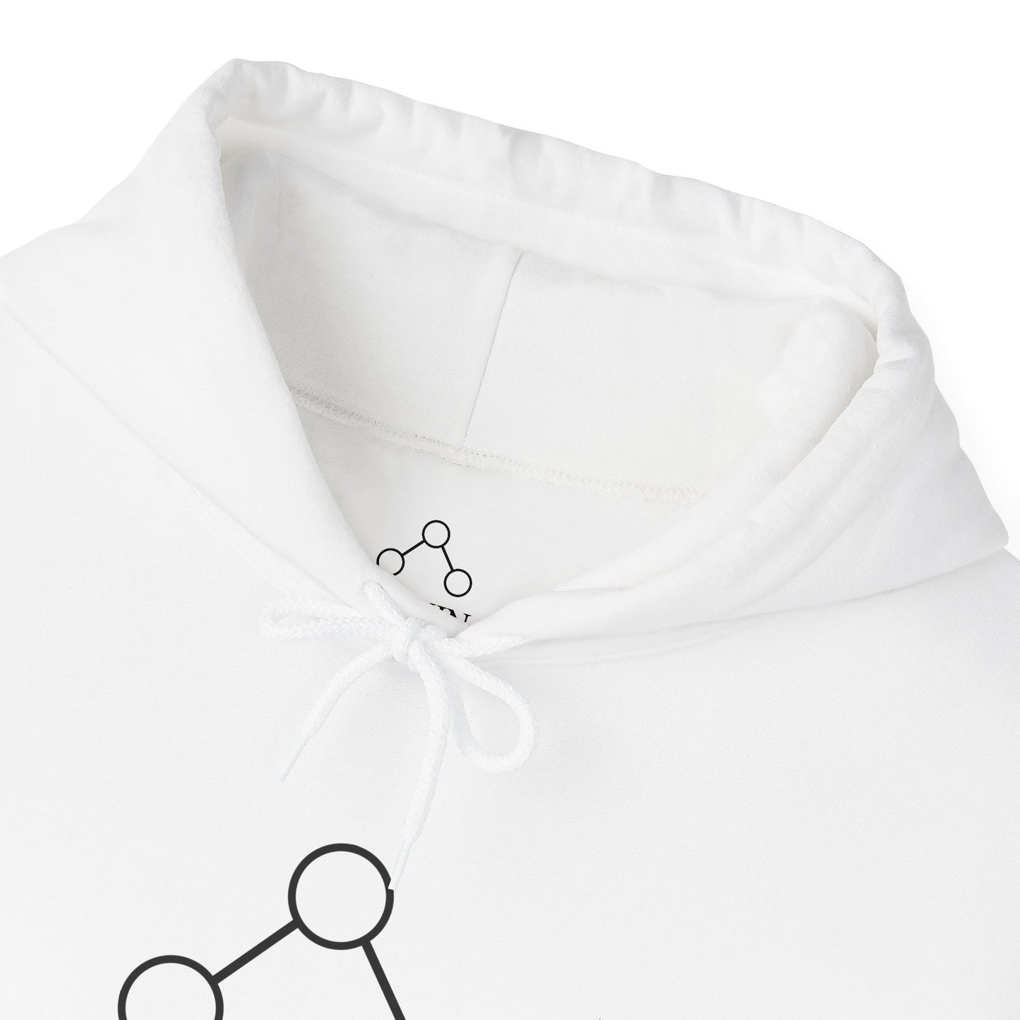 Divergent White Cotton Hoodie
