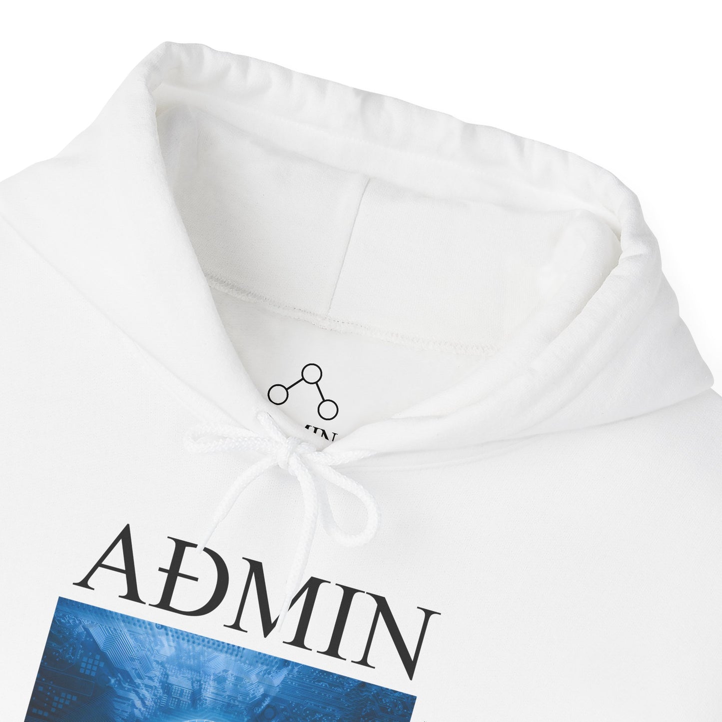 Mind Wave Cotton Hoodie (white)