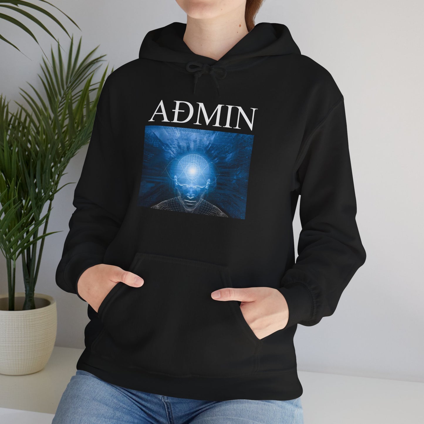 Mind Wave Cotton Hoodie (black)