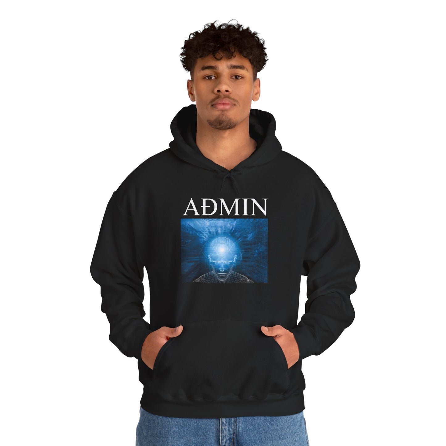 Mind Wave Cotton Hoodie (black)