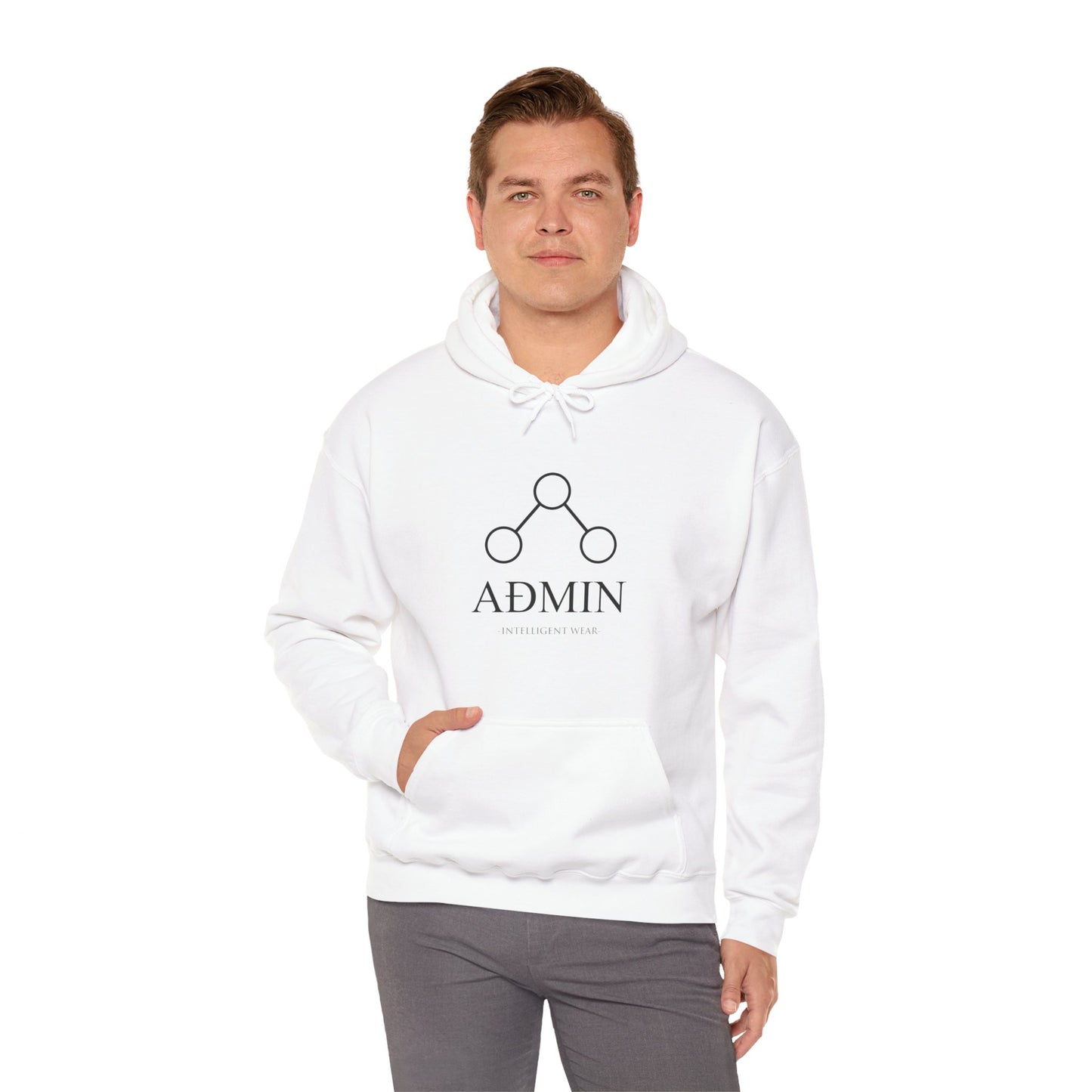 Divergent White Cotton Hoodie