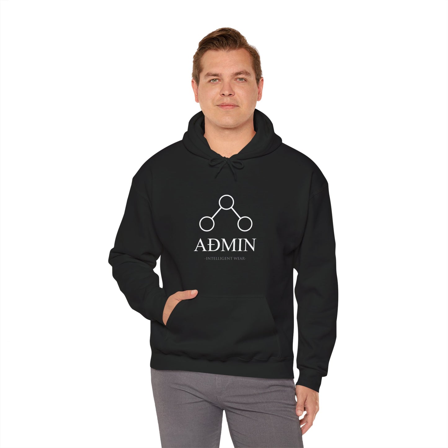 Divergent Black Cotton Hoodie