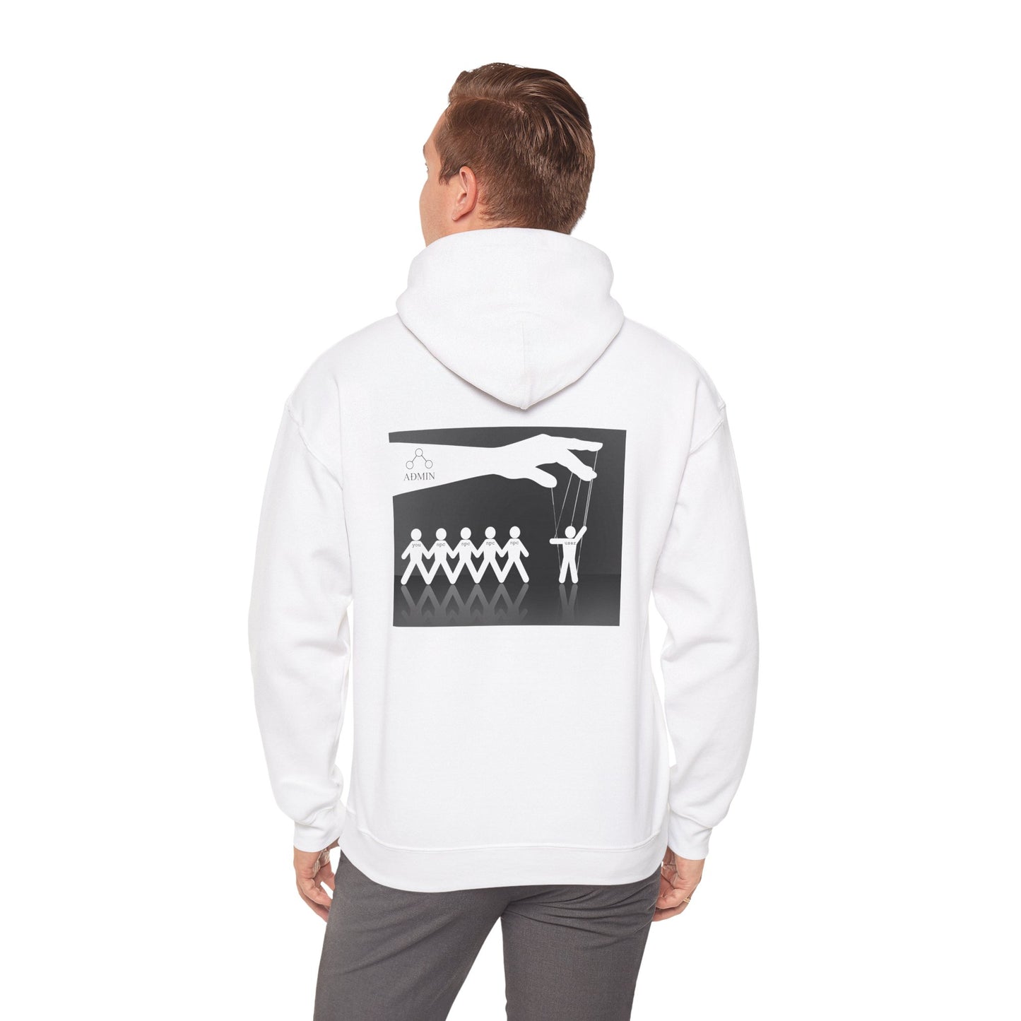 Follow The Leader Cotton Hoodie (white)