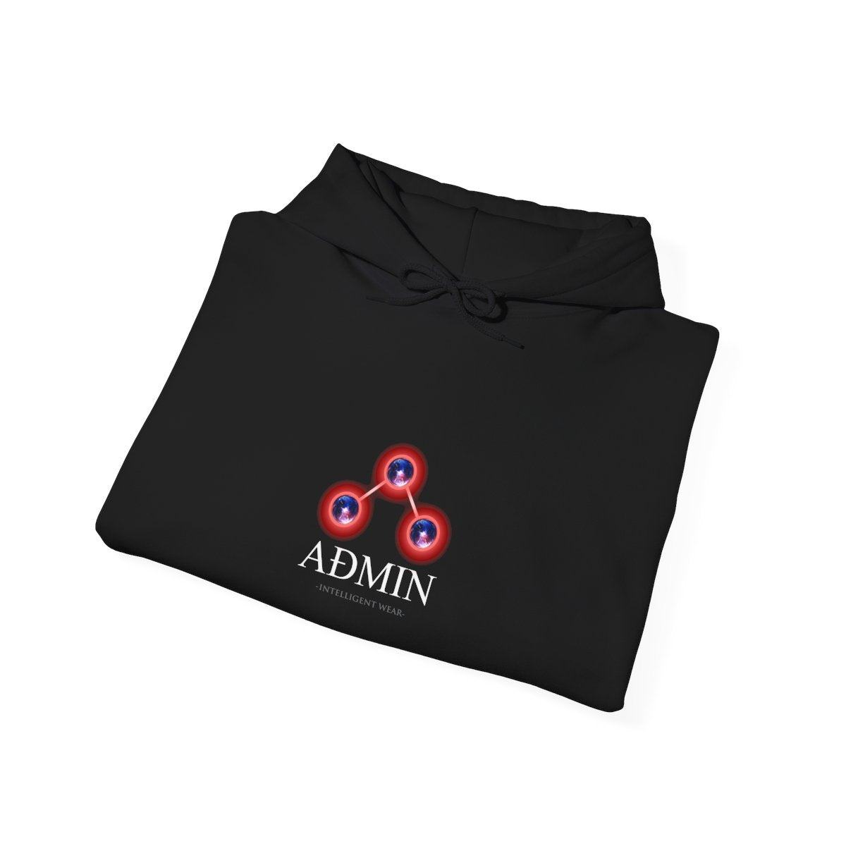 Psyche Cotton Hoodie (redblu orbs)