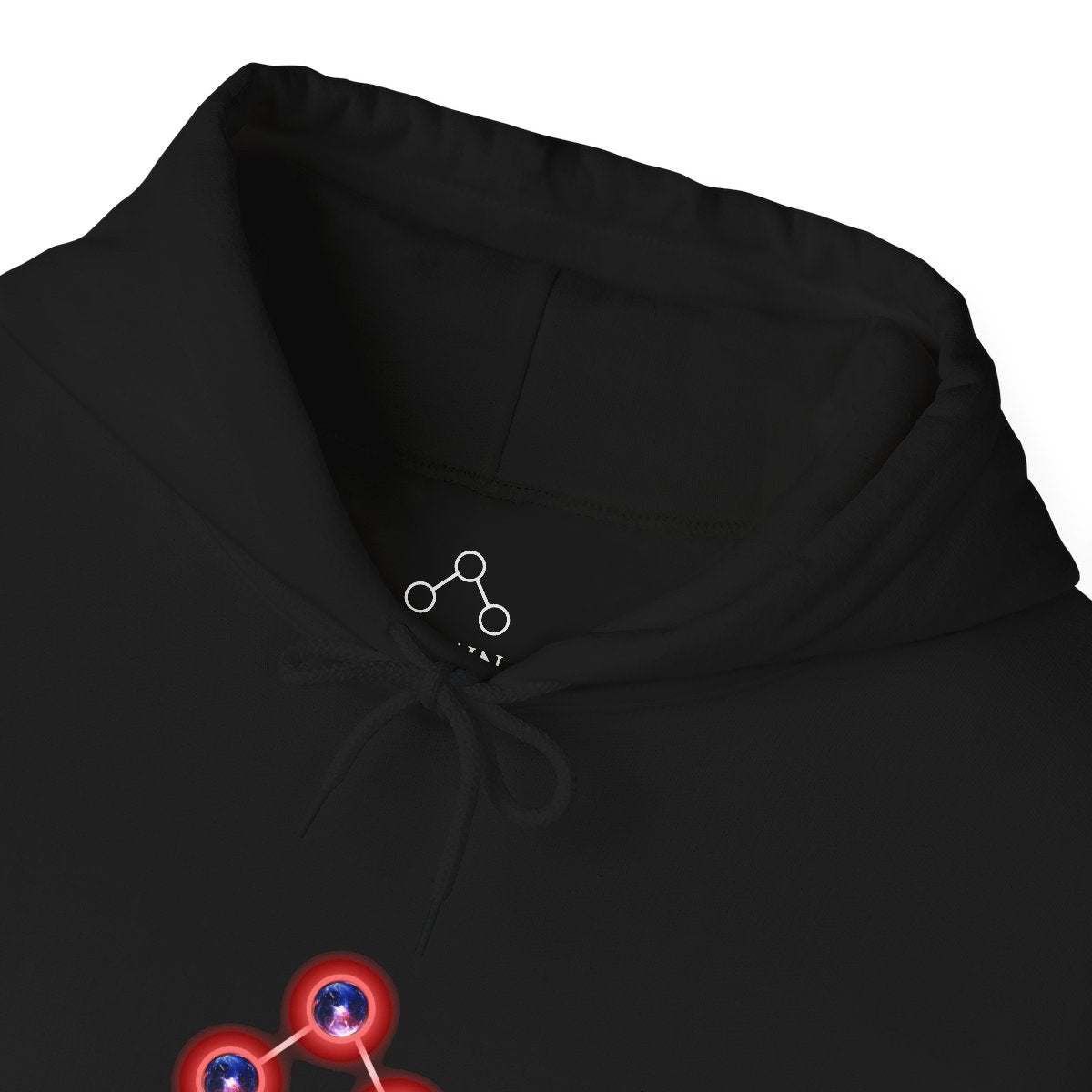 Psyche Cotton Hoodie (redblu orbs)