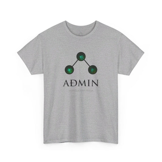 Gray Cotton Tee (green orbs)