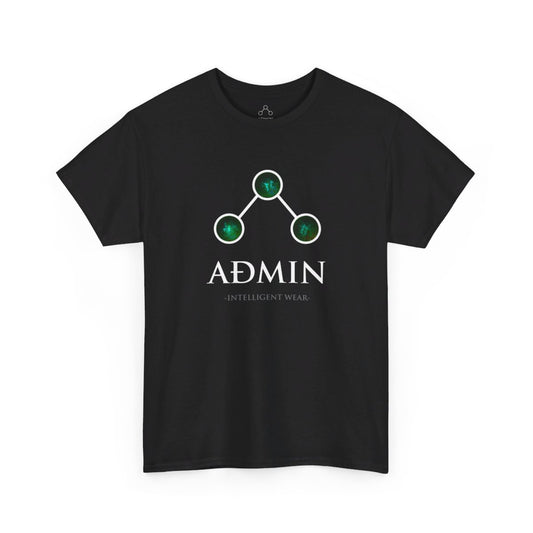 Black Cotton Tee (green orbs)