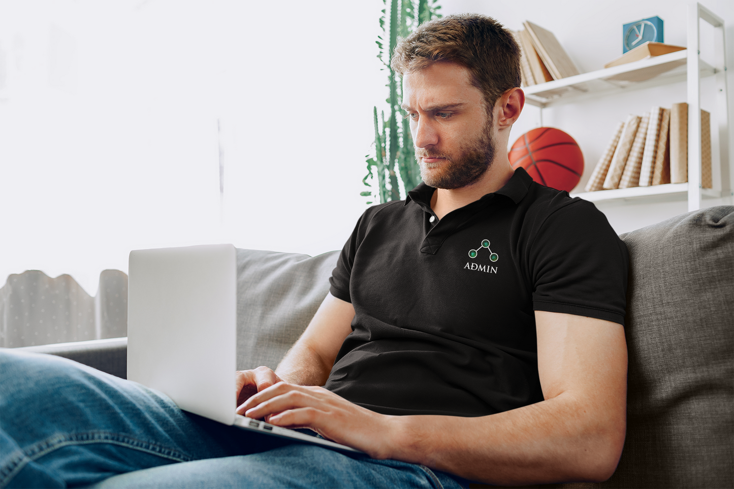 Original Polo Shirt (Green Orbs)