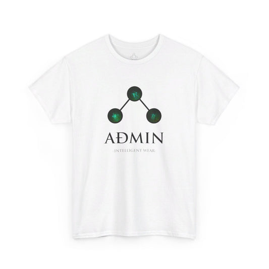 White Cotton Tee (green orbs)